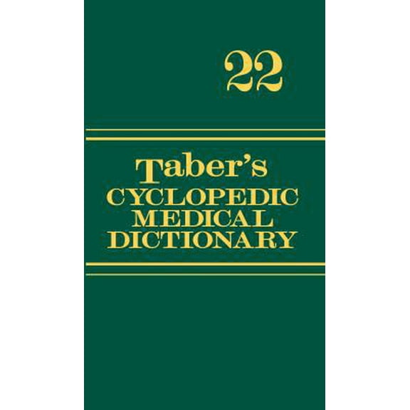 Pre-Owned Taber's Cyclopedic Medical Dictionary (Thumb-indexed Version) (Hardcover) 080362977X 9780803629776