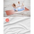 thumbnail image 4 of Red Ombre Yoga Towel for Hot Yoga Non Slip, Modern Gradient Abstract Art Yoga Mat Towel Absorbent Yoga Sweat Towels Microfiber Hot Yoga Blanket for Bikram Pilates 26"x74", 4 of 7