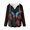 Blue Butterfly Floral Print, variant on FUIALDOLG Chestnut Horse Floral Butterfly Lightweight Hoodies for Women, imitation Waffle Long Sleeve Pullover Tops Casual for Daily Wear Winter Beach