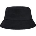 thumbnail image 2 of CoCopeaunts Cotton Bucket Hat Simple Solid Two Side Wear Unisex Fisherman Hat Women Reversible Fishing Basin Hat for Beach Travel, 2 of 8