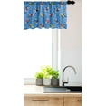 thumbnail image 3 of Ambesonne Dogs Window Valance, Skater Dogs in Sweaters Xmas, 54" X 18", Multicolor, 3 of 3