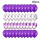 thumbnail image 1 of Juego de globos de fiesta Globo de látex decorativo para el hogar Fiesta en la piscina Cumpleaños Decoración de la boda 40 Piezas Yuarrent HA002067-04, 1 of 6