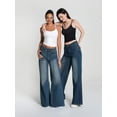 thumbnail image 2 of Camisoles pour Femmes Bretelles Spaghetti Réglables Débardeur Doublé Ajusté pour Sortir y2k Tops, 2 of 5