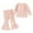Pink, variant on Kogui Fall Outfits for Kids Toddler Girls Clothes Winter Warm Long Sleeve Tops Long Pants Set Size 2T 3T (Orange,2-3 Years)