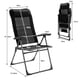 thumbnail image 3 of Sillas de Jardín Costway Set de 2 Plegable Respaldo Regulable Negro 72 x 62 x 116 cm, 3 of 10
