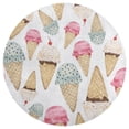 thumbnail image 3 of Ice Cream Cone Pattern Round Carpet Circle Rug Outdoor Patio Area Rug Washable Large Area Rugs Hallway Room Decor Fitness Mats, 3 of 8