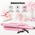 thumbnail image 6 of FARERY Long Barrel Curling Iron 1-1/4 inch, Extra Long Ceramic Curling Iron for Thin Hair, Pink, 6 of 6