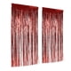 thumbnail image 5 of 2 uds cortina con flecos de papel de aluminio telón de fondo con flecos para boda, compromiso, despedida de soltera, fiesta de cumpleaños, decoración de escenario, rojo, 5 of 10