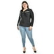 thumbnail image 5 of Blusa con abertura asimetrica Roman Fashion /Tallas Extras, 1841 (Negro) negro 42, 5 of 6