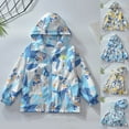 thumbnail image 2 of FUZHIQ Kids Full Zip Hoodie Sweatshirt Jacket Long Sleeve Casual Coat Top Zipper Pullover with Pockets for Boys Fall Winter Tops for 5-6 Years, 2 of 5