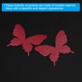 thumbnail image 4 of Unique Bargains Organza Butterfly Ornament, 20 Pack Fabric Butterflies Bows Butterfly Decoration Appliques, Red, 4 of 6