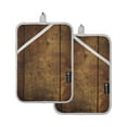 thumbnail image 7 of Yayeee Pot Holders Kitchen Heat Resistant with Pocket 7"x9.8" Cotton Oven Cooking Hot Pads, Wood Grain, 7 of 7