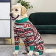 thumbnail image 6 of BT Bear Dog Onesie Recovery Suit,Full Coverage Anti-Shedding Dog Pajamas, Soft And Comfortable Dog Joint Protection Clothing, Dog Warm Shirt for Medium Large Dog Green Christmas 26/XL, 6 of 6