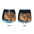 thumbnail image 3 of Pofeuu Ocean Scene with Noah's Ark Print Women's Athletic Shorts Running Workout Shorts Tummy Control Quick Dry Gym Shorts with Pockets Double layer sports shorts-X-Large, 3 of 7