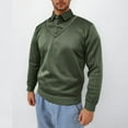 thumbnail image 3 of pstuiky camisas de hombre de manga larga, Blusa informal de manga larga con cuello vuelto para hombre, color liso Tops de talla grande para hombre xxxxl, 3 of 3