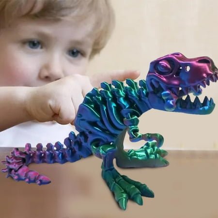 

Table Shelf Office Desktop Decoration Dinosaur With Bones In The Mouth 10In Dinosaur Toy 3D Printed Dinosaur Toys Cranial Joints Move Freely Dinosaur Hand Model Inside Home Desk