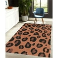 thumbnail image 4 of Animal Decorative Rug, Leopard Animal Skin Pattern in Abstract Style Wild Safari Jungle Theme, Quality Carpet for Bedroom Dorm and Living Room, 6 Sizes, Cinnamon Black, by Ambesonne, 4 of 4