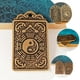 thumbnail image 3 of piezas de colgante de latón del año del conejo, llavero de latón, etiquetas decorativas de latón, 3 of 5