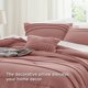 thumbnail image 4 of Juego de Edredón Bedsure King King Pinch Pleat en Rosa Empolvado Boho, 4 of 7