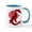 White/Blue Inside, variant on CafePress - Red Dragon Mug - 11 oz Ceramic Mug - Novelty Coffee Tea Cup
