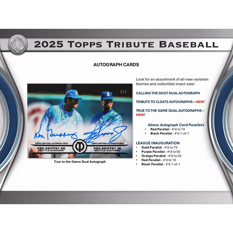 2025 Topps Tribute Baseball Hobby Box - Walmart.com
