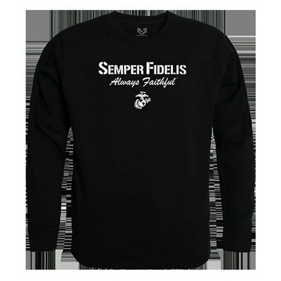 Faithful 2 Graphic Crewneck Sweatshirt, Black - Large