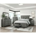 thumbnail image 3 of Garretson Collection Chest with Gray Okume Veneer and Metal Bar Hardware, 3 of 6