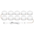 thumbnail image 2 of DYstyle 2/6/10/14 Bulbs Make Up Mirror Lights LED Kit Hollywood Style LED Vanity Mirror Lamp With Tape and USB Cable Sensor Switch, 2 of 5