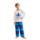 thumbnail image 2 of Pijamas navideños familiares a juego, camiseta con estampado de árbol y letras y pantalones a cuadros. Ropa de dormir para estar en casa., 2 of 10
