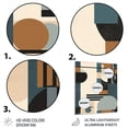 thumbnail image 3 of DESIGN ART Designart "Blue And Black Geometric Shadows IV" Minimalism Metal Wall Art 30 in. wide x 40 in. high, 3 of 5
