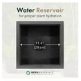 thumbnail image 5 of Self-Watering Square Planter, 13.5"x26", Black - Indoor/Outdoor Planting Container for Flowers & Plants - Modern Garden Decor & Landscaping Accessories, 5 of 9
