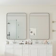 thumbnail image 4 of Wall Mirror, Rectangular Mirror with Metal Frame, Dressing Mirror for Bathroom, Living Room, Bedroom, 30"×40", Black, 4 of 9