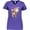 Purple, variant on Inktastic Christmas Molly Moose Women's V-Neck T-Shirt