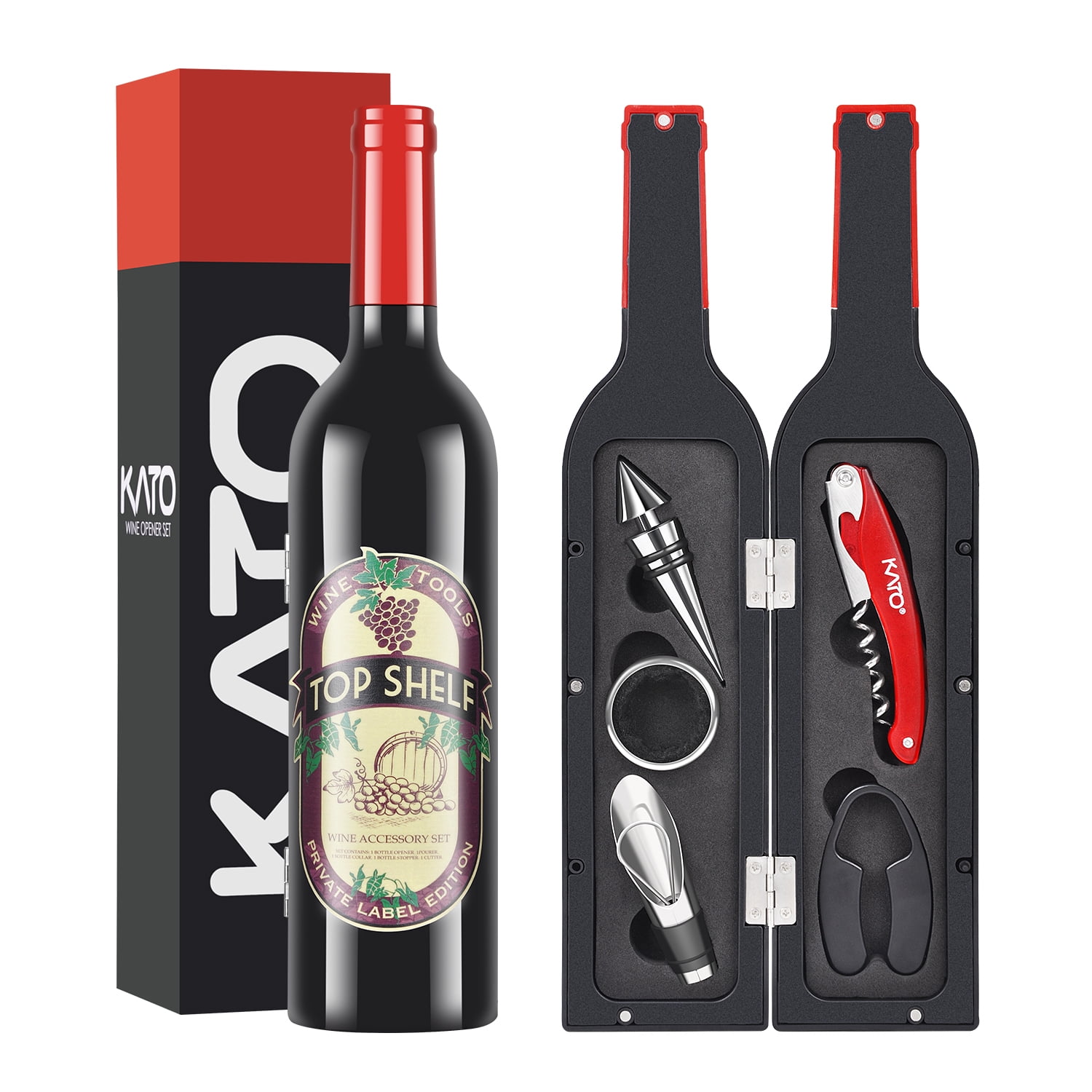 Wine Bottle Accessories Gift Set