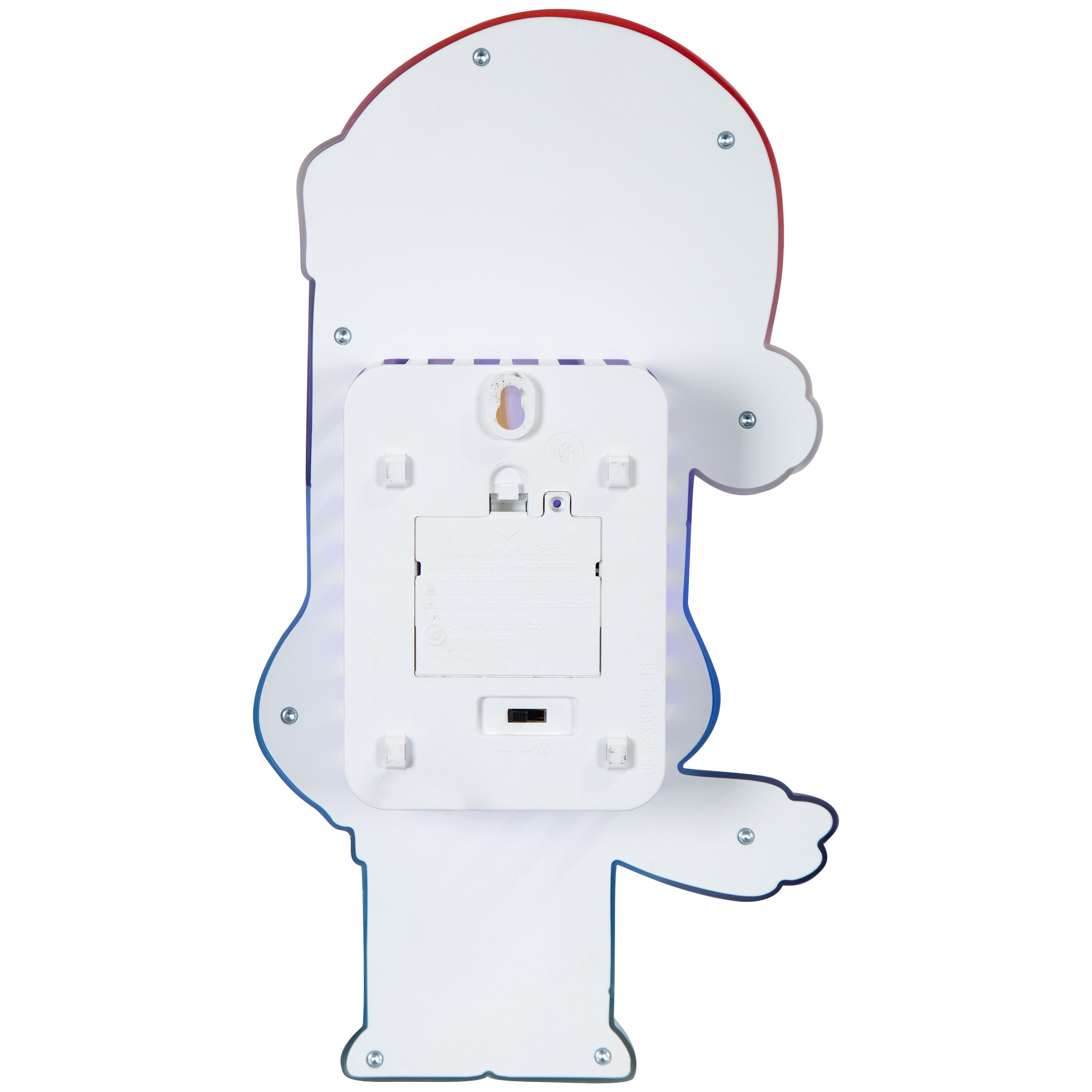Christmas Battery Operated Holiday Lighting Projector Lights Radiant Beams Blow Mold Hanging Bluey with Santa Hat BBC