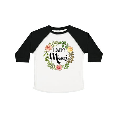 

Inktastic I Love My Mimi- Flower Circle Gift Toddler Boy or Toddler Girl T-Shirt