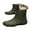 Green, variant on Womens Mens Rain Boots Waterproof Ankle Deck Booties Anti Slip Mud Shoes for Garden Fishing Farming