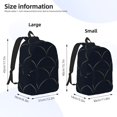 thumbnail image 4 of Balery Black Fish scales Vintage Canvas Backpack for Men and Women - Large Capacity, Durable Travel Laptop Bag for School, Work, Hiking, and Outdoor Activities, 4 of 7