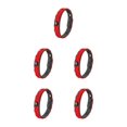 thumbnail image 2 of Youkk 1/2/3/5 Fashionable Silicone Bracelet - Waterproof And Anti-Static For Sleek Wristband red 5PCS, 2 of 6