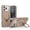 Desert Gold, variant on TECH CIRCLE for iPhone 15 Pro Max Case, Micro-Holes Breathable Design, Heat Dissipation, Built-in Rotating Ring Kickstand, Compatible with MagSafe Wireless Charging, Protective Slim Back Cover, Black