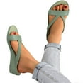 thumbnail image 3 of TAIAOJING Women's Sandals Shoes Round Toe Sandals Platform Wedge Sandals Zapatillas, 3 of 6