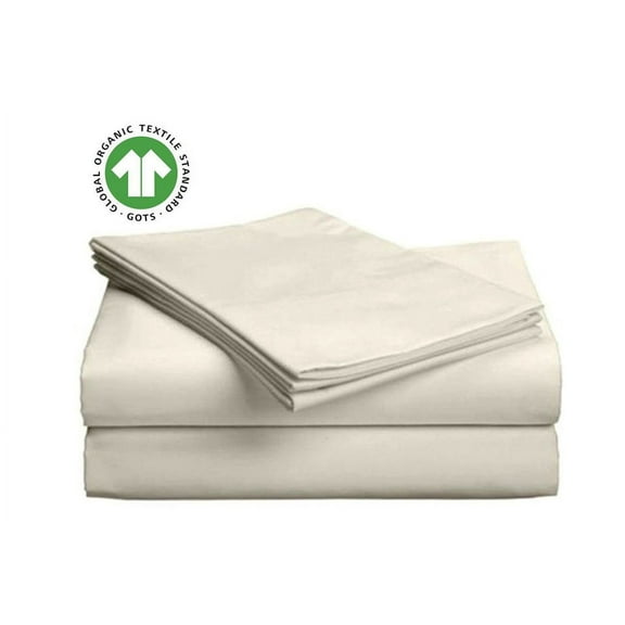 GOTS Organic Cotton 300TC Sateen Sheet Set by PlushBeds - King