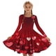 thumbnail image 2 of Vestidos de Manga Larga de las Niñas Tamaño 7-8 Elástico un Vestido de Patinador de Línea Twirly para Niños, Cuello Redondo Recital Escolar con Mezcla Suave, 2 of 6