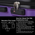 thumbnail image 6 of 3 Piece Hardshell Luggage Set, 20/24/28 inch Expandable Hardside Lightweight Suitcase Set with 360 Degree Spinner Wheels and TSA Lock, 6 of 8