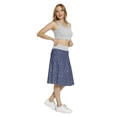 thumbnail image 4 of Women's Dark Blue White Stars at Night Sky A-line Printed Skirt Casual Wear, 3XL, Dark Blue White, by Ambesonne, 4 of 6