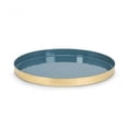 thumbnail image 1 of MDR Trading AB-92-AVALON-07-BLU-Q01 Plateau Rond en Denim Bleu, Perle & Denim Bleu, 1 of 2