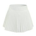 thumbnail image 7 of HZLPFO Mini Skirts for Women Pleated Skirt A-Line Short Mini Basic Skirt School Uniform Cheerleader Skirts Skater Skirt White,XL, 7 of 7