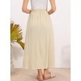 thumbnail image 3 of DARING DIVA Women's  A Line Flowy Maxi Skirt X-Small Apricot, 3 of 6