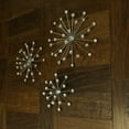 thumbnail image 4 of Things2Die4 Zeckos Silver Metal Sunburst Wall Mounted Hanging Sculpture Set of 3, 4 of 7