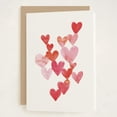 thumbnail image 1 of Tarjeta de felicitación Minted Love Is Around You con corazones en acuarela, 1 of 5
